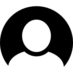imagen de usuario con fondo negro icono