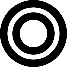 kreisförmige dartscheibe icon