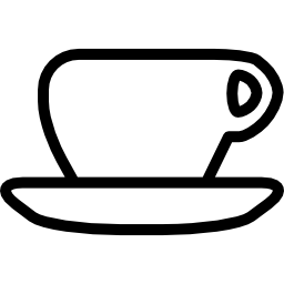 xícara de chá e molho Ícone