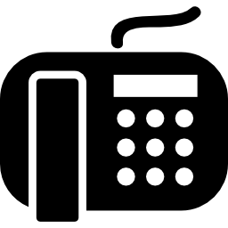 Telephone with wire icon