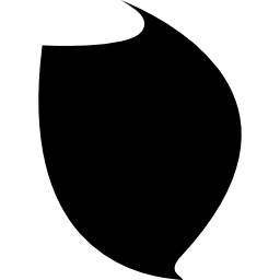 Leaf shaped shield icon
