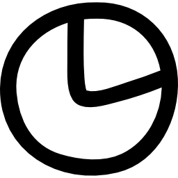 teken een cirkeldiagram icoon
