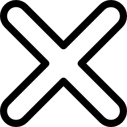 marca de la cruz icono