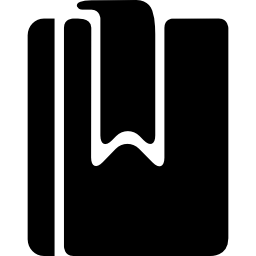geschlossenes buch mit lesezeichen icon