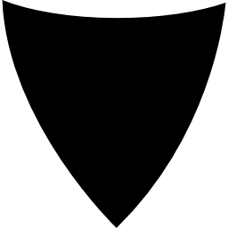 escudo de forma triangular icono
