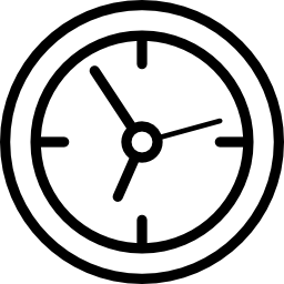 relógio circular Ícone