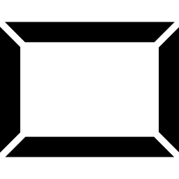 marco de arte rectangular icono