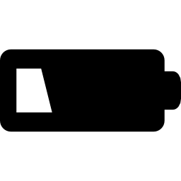 niedriger batteriestatus icon