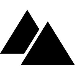 deux pyramides Icône
