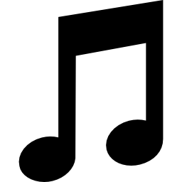 Rectangular Musical note icon
