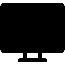 zwarte monitor icoon