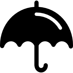 Umbrella with shine icon