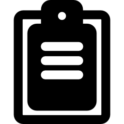 Clipboard with file icon