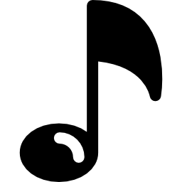 Musical note with shine icon
