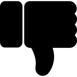 Thumb down Gesture icon