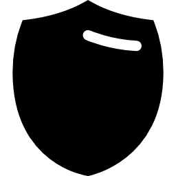 badge noir Icône
