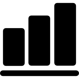 drie staven grafiek icoon