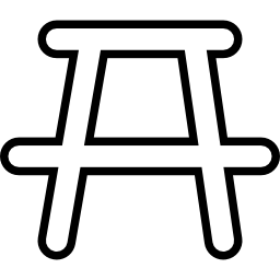 mesa de jardín icono
