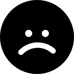Unhappy face icon