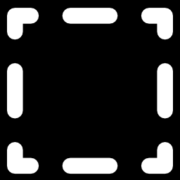 vierkante selectie voor snijden icoon