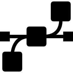 Multiple connector points icon