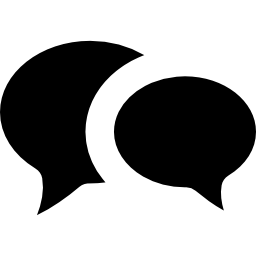 Overlapped speech bubbles icon