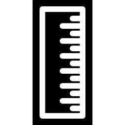 lineal in einer blackbox icon