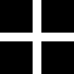 4 cuadrados negros icono
