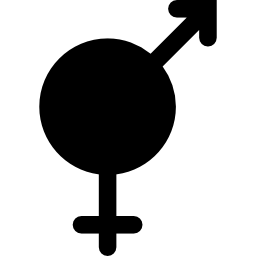 symbole płci razem ikona