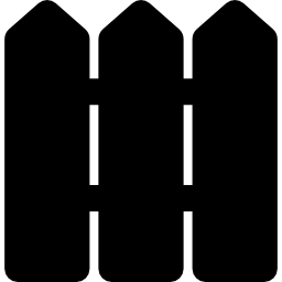세 개의 널빤지가있는 울타리 icon