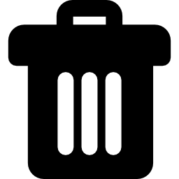 Tiny paper bin icon