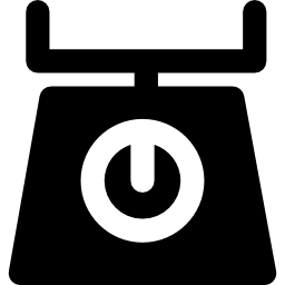 Grocery weighing scale icon