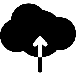 pfeil in cloud hochladen icon