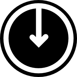 화살표 버튼 다운로드 icon