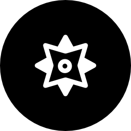 kleine windrose im kompass icon