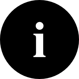 Информационная круглая кнопка иконка