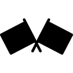 Flags couple icon