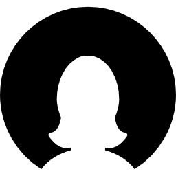 perfil femenino icono