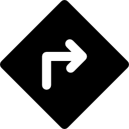 verkeer rechtsaf icoon