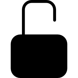 Unlocked security icon