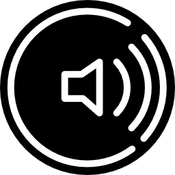 botón de configuración de sonido icono