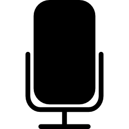 micrófono de estudio cuadrado icono