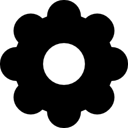 Rounded cogwheel icon