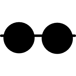 Retro round glasses icon