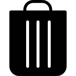 Trash Bin with handle icon