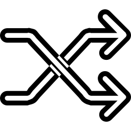 símbolo de ordem aleatória Ícone