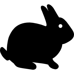conejo sentado icono