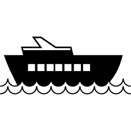 cruiseschip navigeren icoon