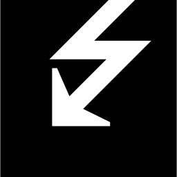 Lightning bolt Button icon