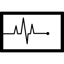 Electrocardiogram line icon